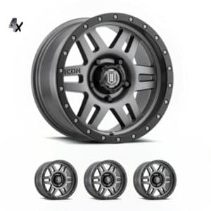 LC100/LC200/LX470/LX570 (17×8.50) 4 TITANIUM SIX SPEED 5×150 +25 Offset