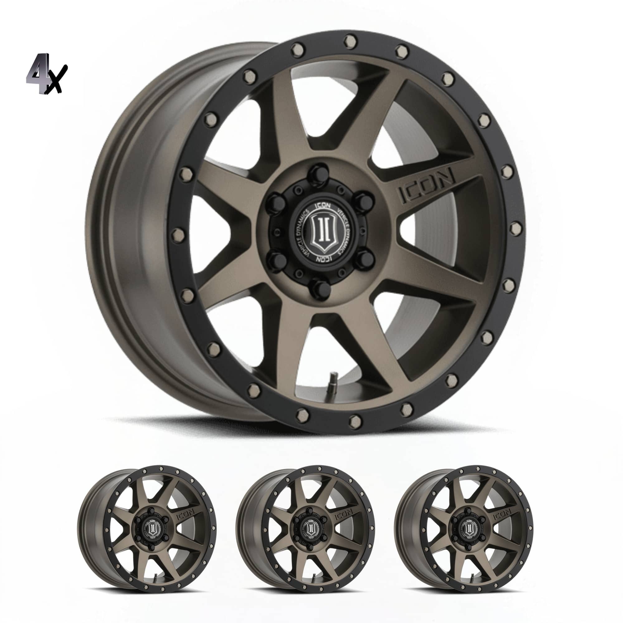 SILVERADO/SUBURBAN/SIERRA 1500 (17×8.50) 4x REBOUND BRONZE 6×5.5″ (0 OFFSET)