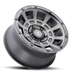 LC100/LC200/LX470/LX570 (17×8.50) 4 THRUST SMOKED SATIN BLACK TINT 5×150 +25 Offset