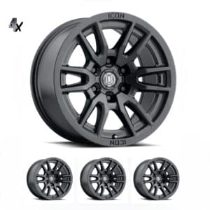Prado 250 (17X8) 4x Blak Trak Steel wheels (6/139) +30