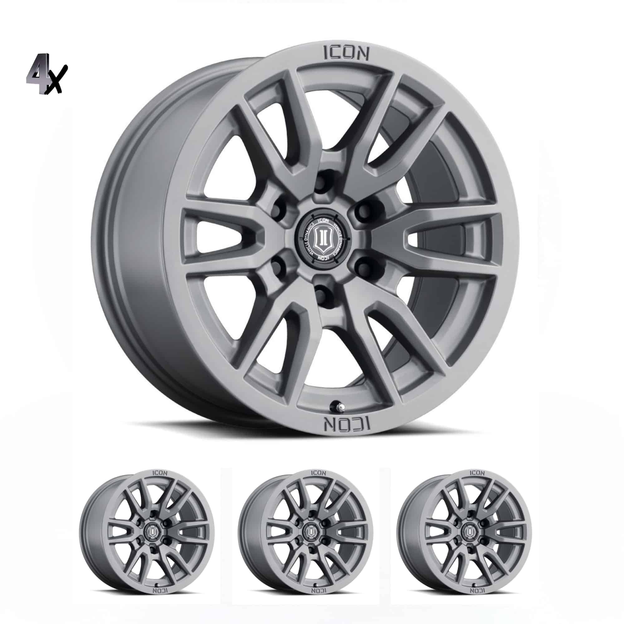 F-150/RAPTOR/EXPEDITION (17×8.50) 4 x VECTOR6 TITANIUM 6×135