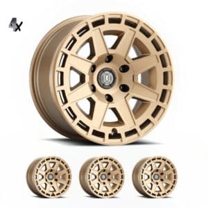 RAM 1500 (17×8.50) 4x THRUST SATIN BLACK 6×5.5″ (0 OFFSET)