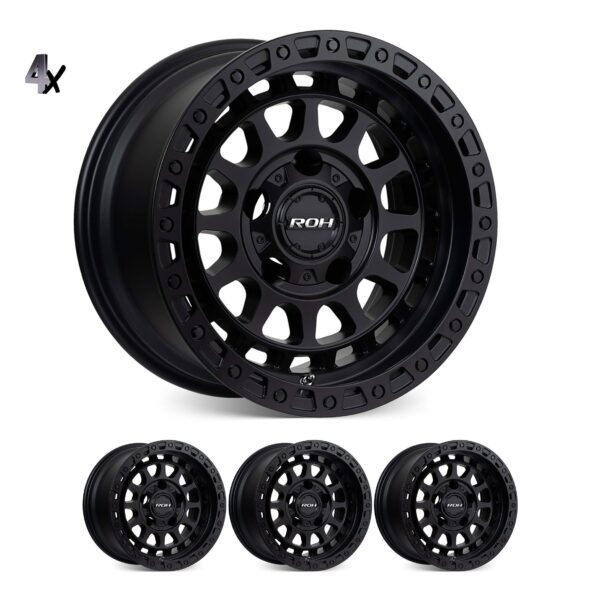 Prado 250 (17X9) 4x MATT BLACK ASSAULT WHEELS (6/139) +40 OFFSET