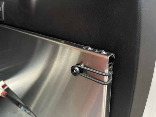 Prado150/GX460 Rear Door Drop Down Table and Cage [Natural Stainless]