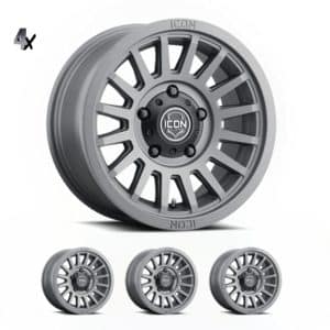 Prado 250 (17X9) 4x Blak Trak Steel wheels (6/139.7) +35 OFFSET