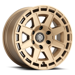 RAM 1500 (17×8.50) 4x COMPASS SATIN BRASS 6×5.5″ (0 OFFSET)
