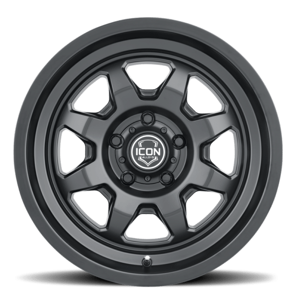 (17×8.5) 4x NUEVO SATIN BLACK 6×5.5 (0 OFFSET)