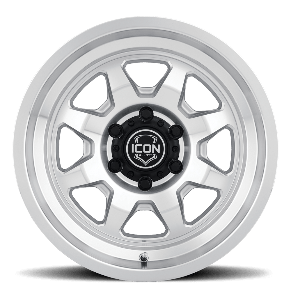 (17×8.5) 4x NUEVO SILVER MACHINED 6×5.5 (0 OFFSET)