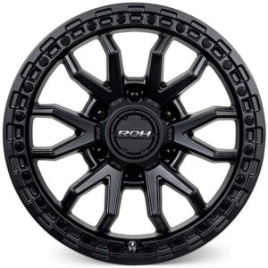 EVEREST (17X9) RAID MATT BLACK 4x ALLOY WHEELS (6/139) +35